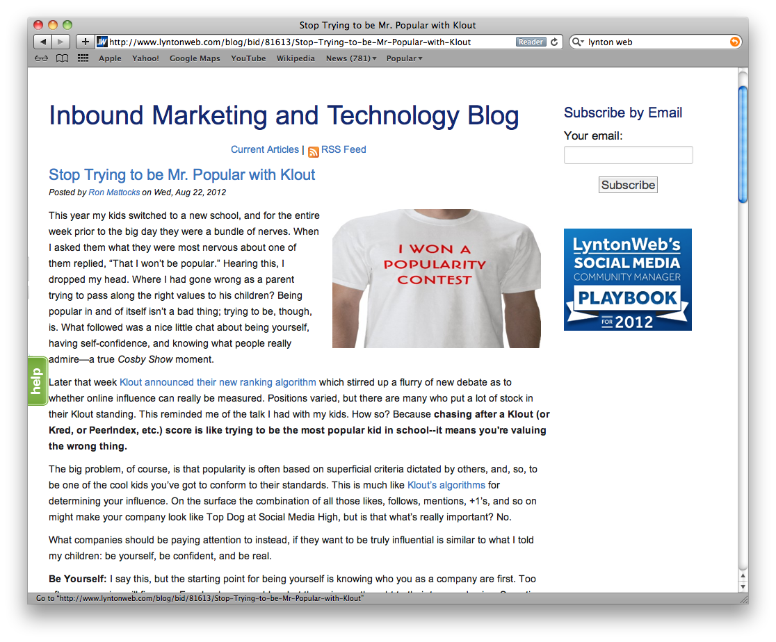 Love at First "Write": My 10 Favorite Inbound Marketing Bloggers