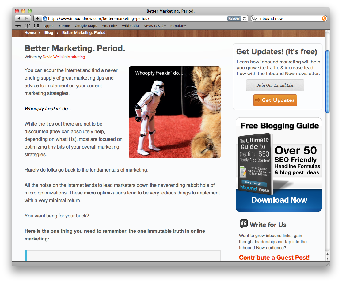 Love at First "Write": My 10 Favorite Inbound Marketing Bloggers