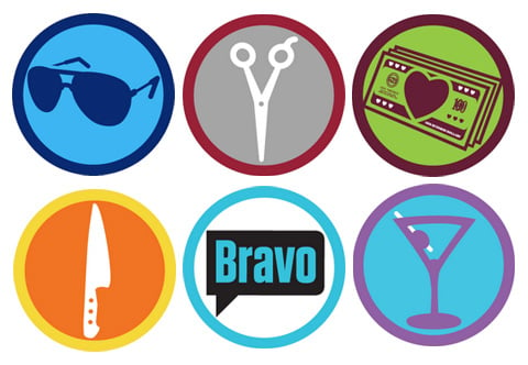 Bravo Foursquare badges