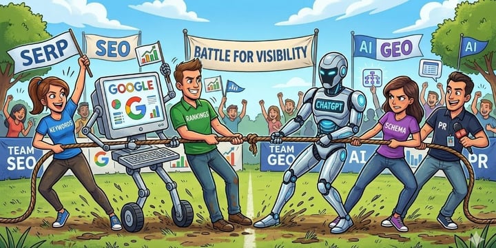 the battle between seo vs geo