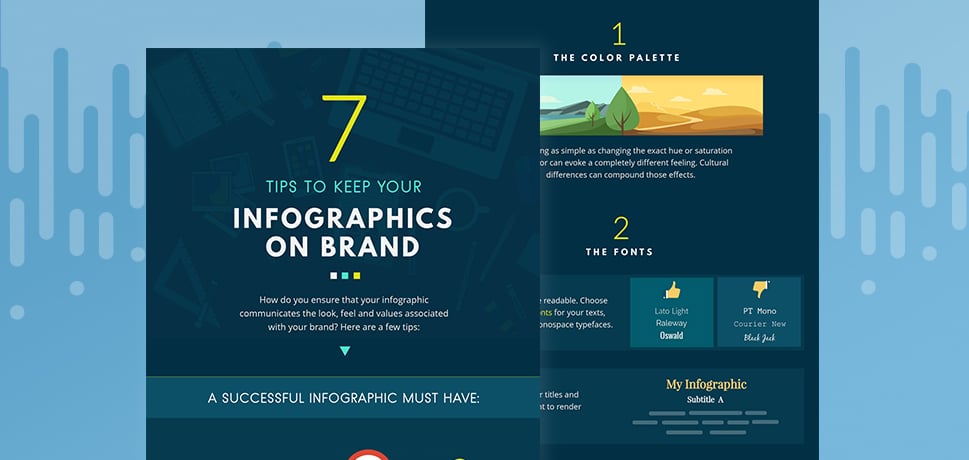7 sharp tips for keeping your next infographic on brand [Infographic]