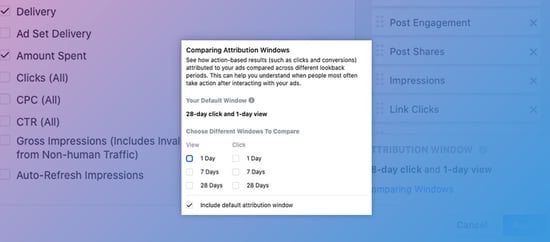 Facebook Ads removing 28-Day attribution model, defaulting to 7-day