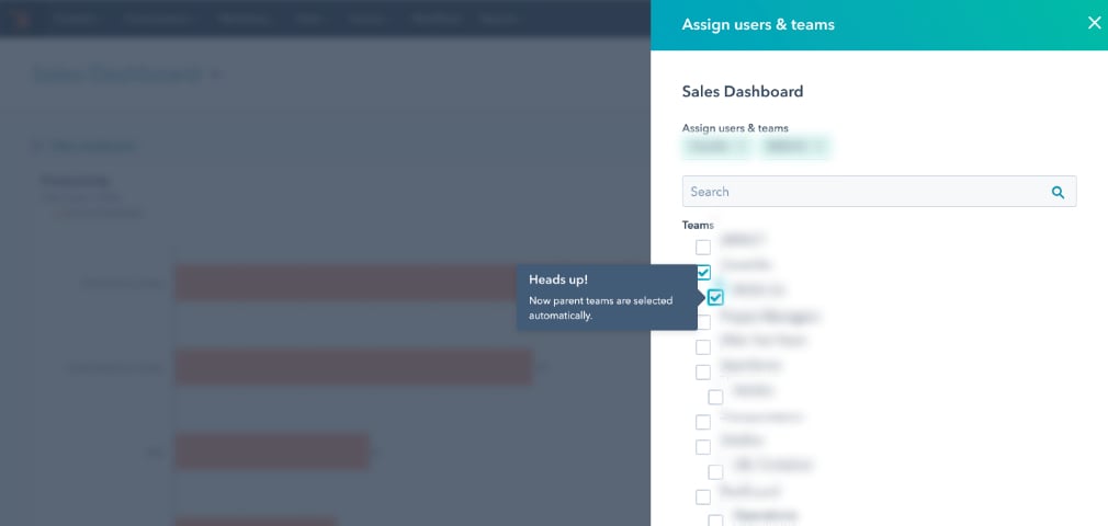 HubSpot adds new team permissions on dashboards for enterprise
