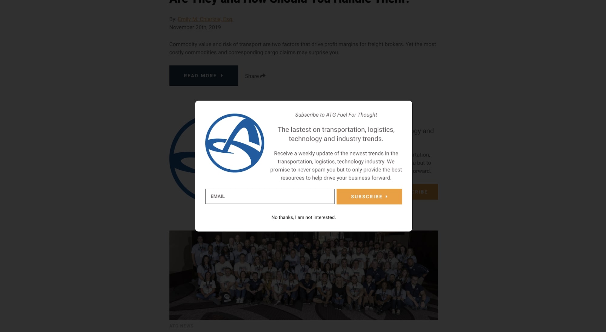 armstrong popup