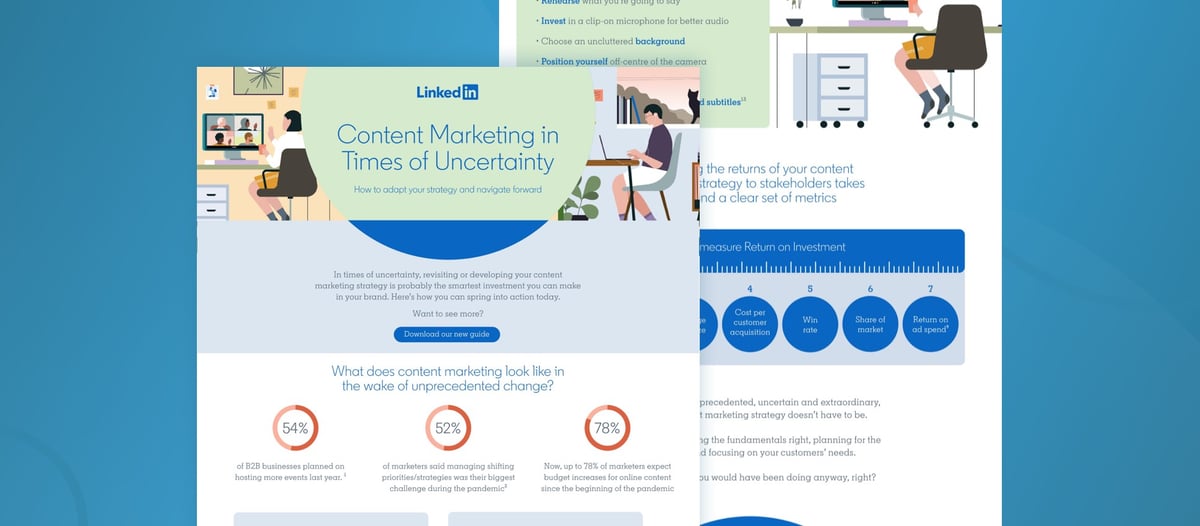 Content marketing in uncertain times: trends and facts to know in the ongoing pandemic [infographic]