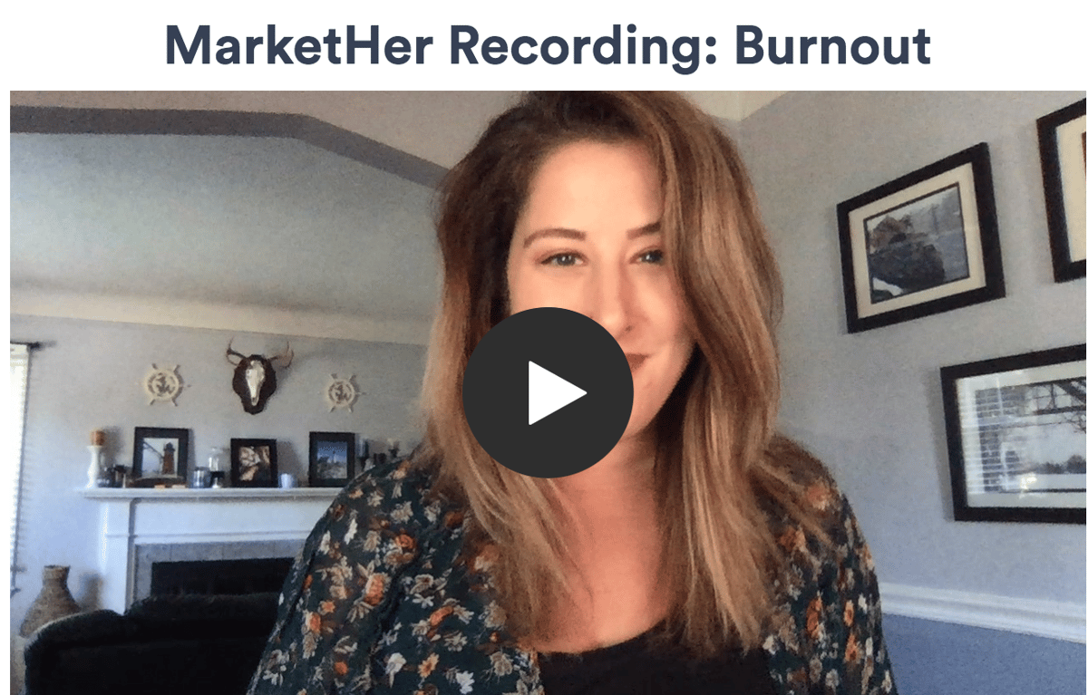 Burnout: Why Ignoring it Was a Mistake & What I Did (Too Late) [MarketHer Ep. 58]