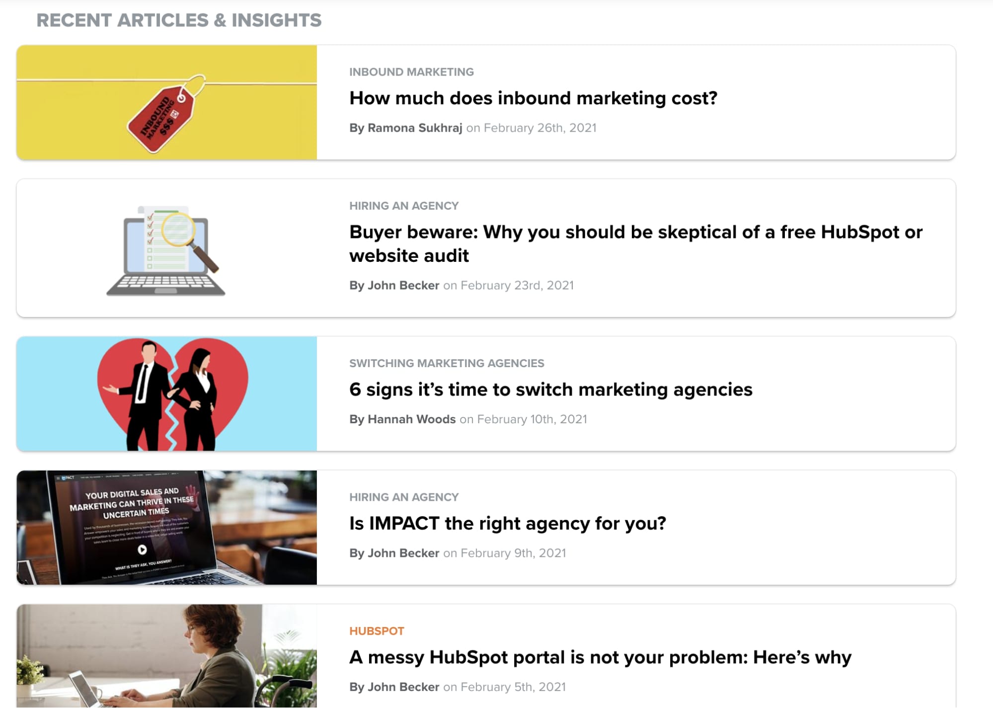 Learning Center Recent Articles