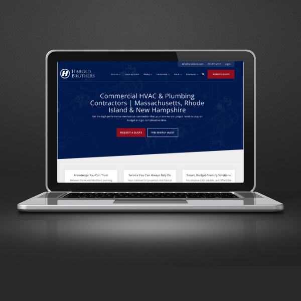 harold brothers website redesign project