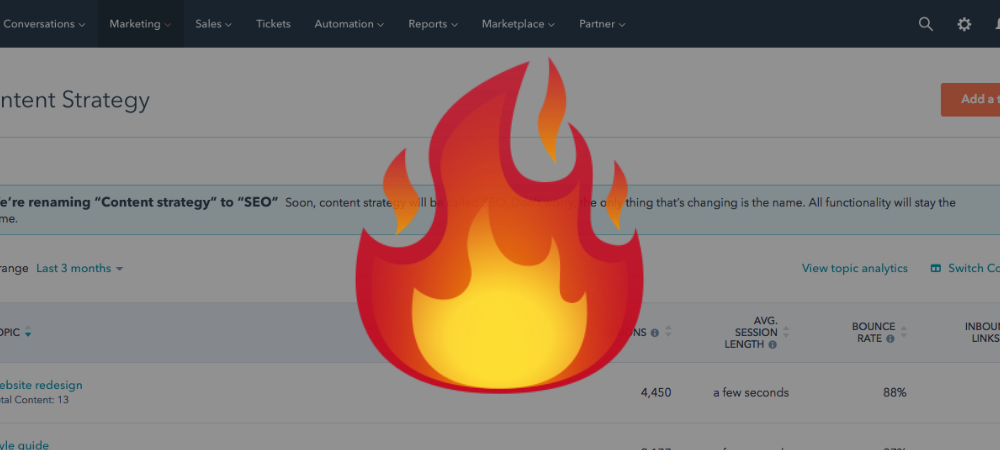 HubSpot Content Strategy Will Soon Be HubSpot SEO & I Don't Think That's a Good Idea