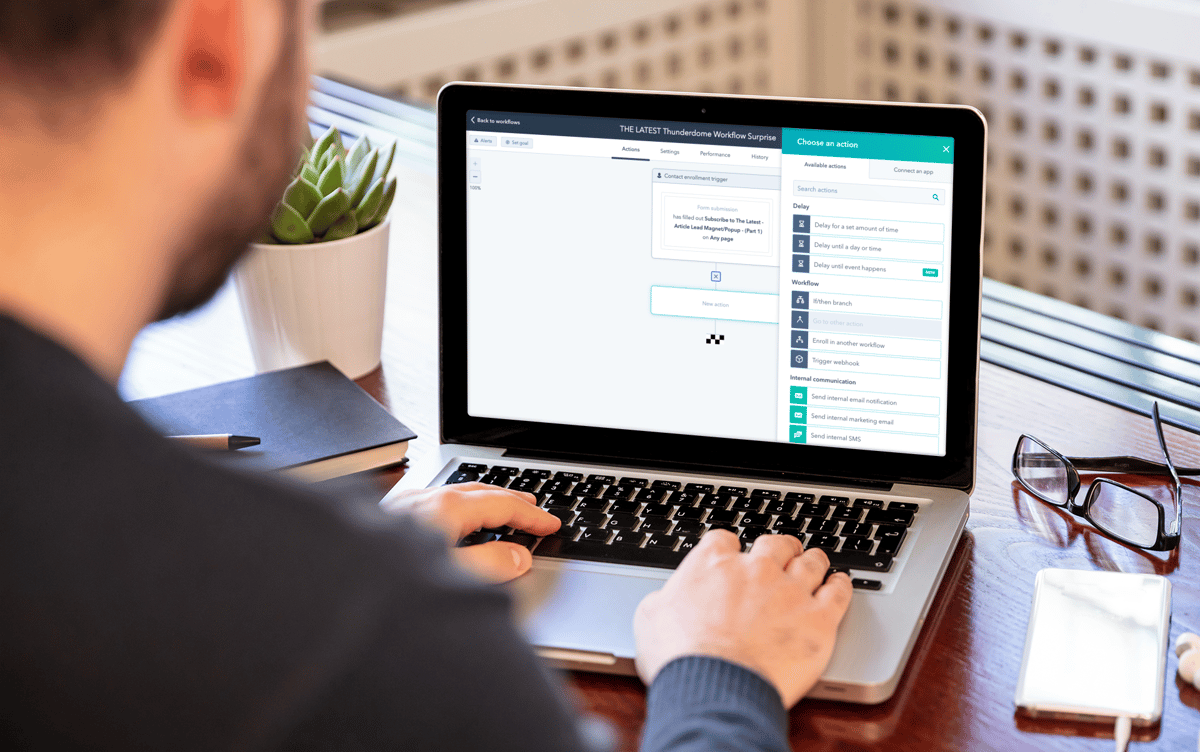 HubSpot workflows now support delayed actions by event, comments in beta