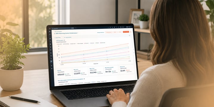 tracking content performance in HubSpot