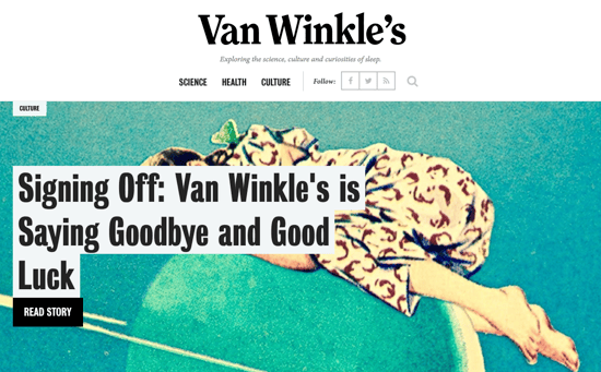 Does Casper's Closing of "Van Winkle's" Publication Really Show the Limits of Brand Publishing?