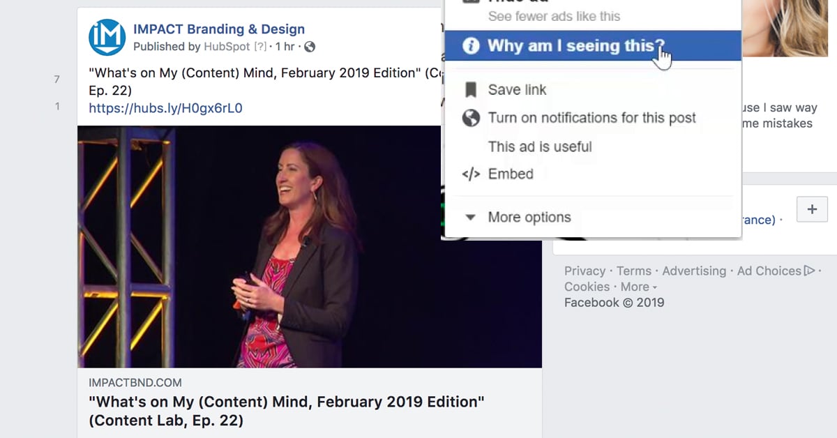 “Why Am I Seeing This? -- A New Level of Ad Transparency is Coming to Facebook