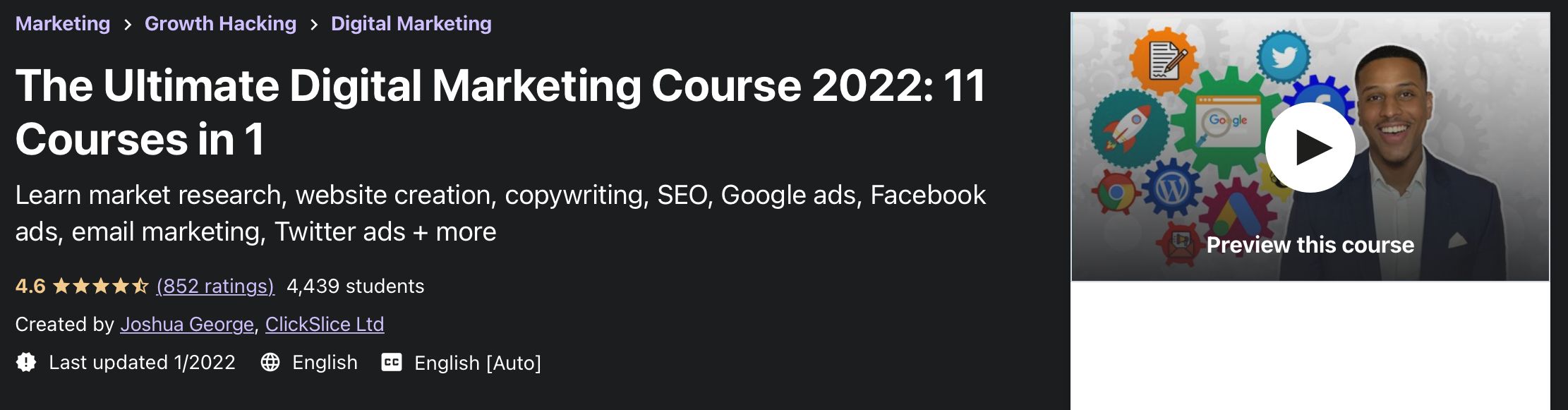 Best Marketing Courses on Udemy The Ultimate Digital Marketing Course