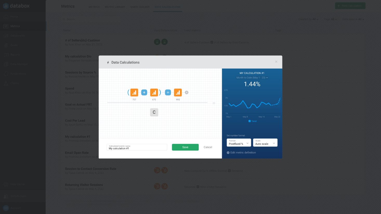 Customize - Data Calculation