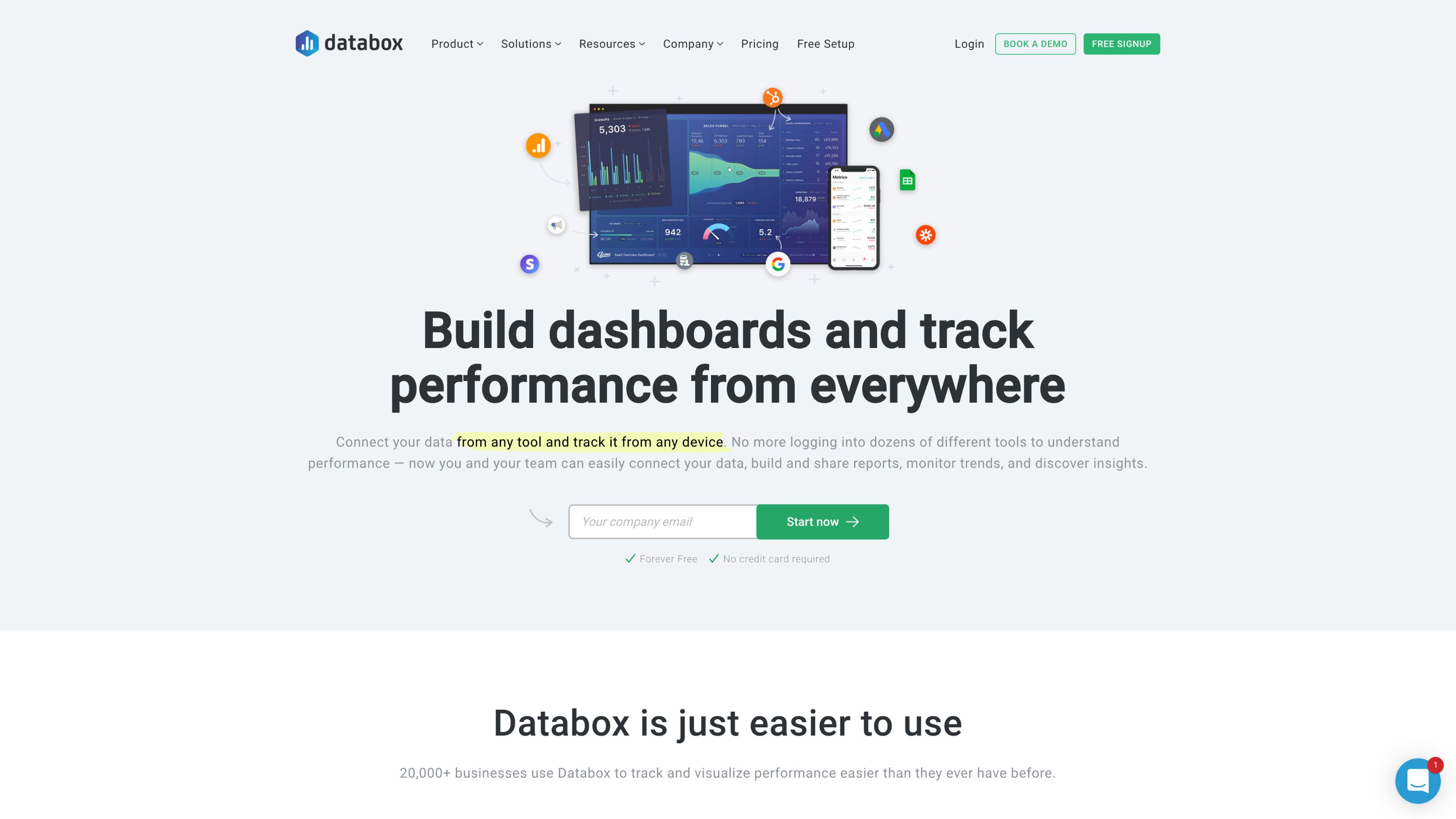 Databox Home Page