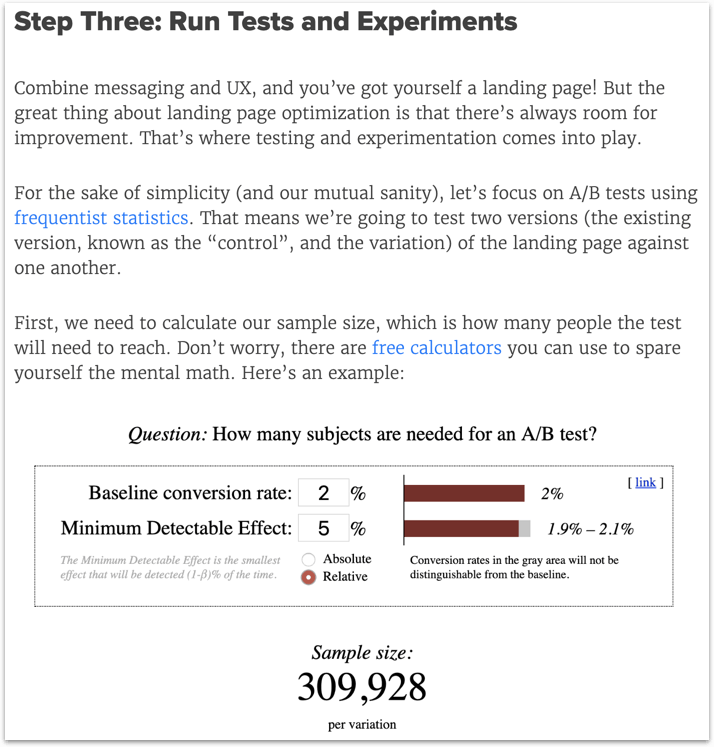 Drift content marketing example