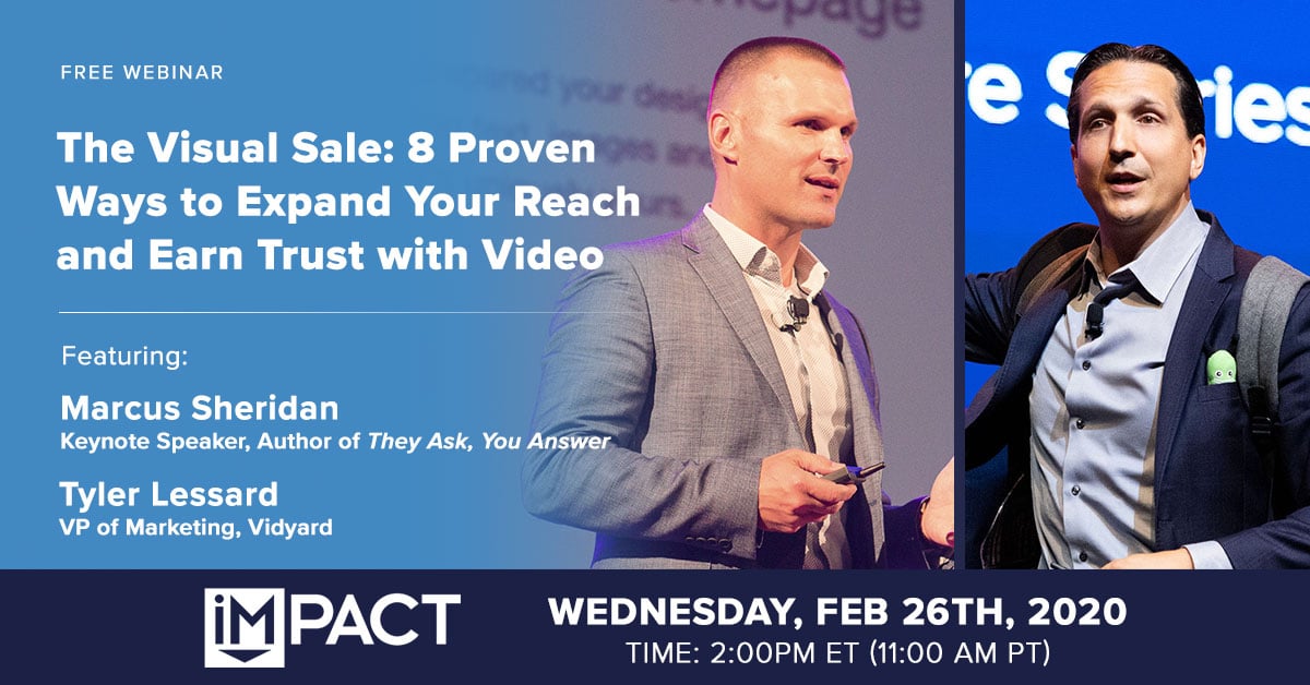 The Visual Sale: 8 Proven Ways to Expand Your Reach and Earn Trust with Video (Webinar)
