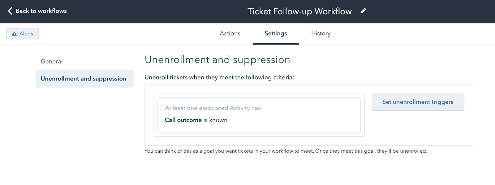 Adjusting your workflow settings