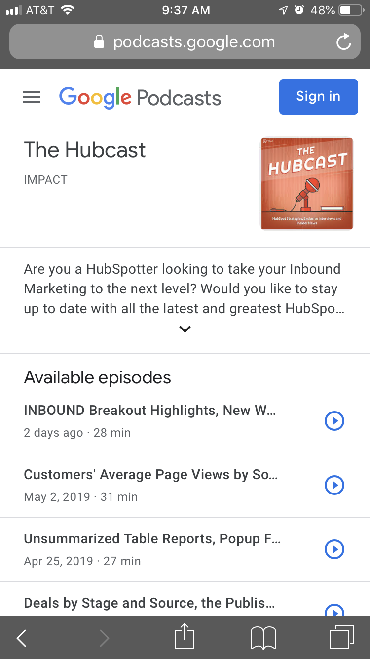 Hubcast-Podcast-Results