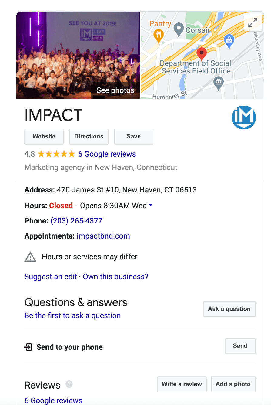 IMPACT GMB Screenshot