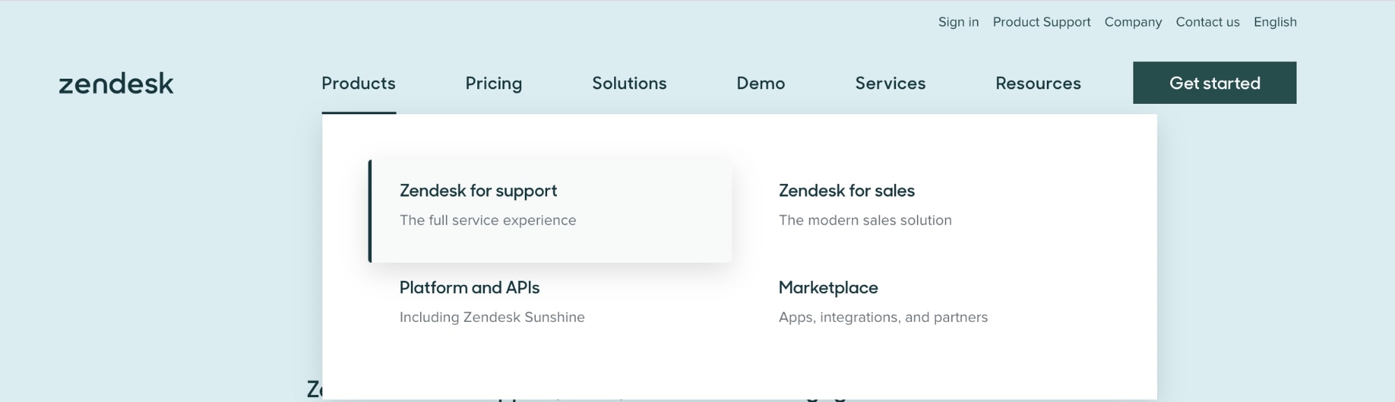 zendesk navigation