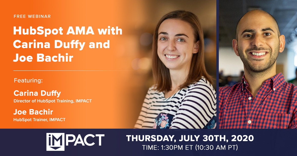 HubSpot AMA with Carina Duffy and Joe Bachir