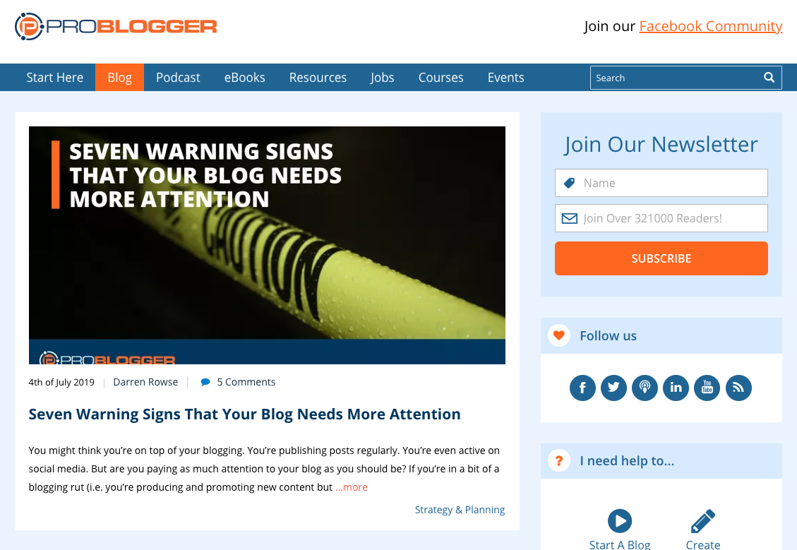 ProBlogger Blog