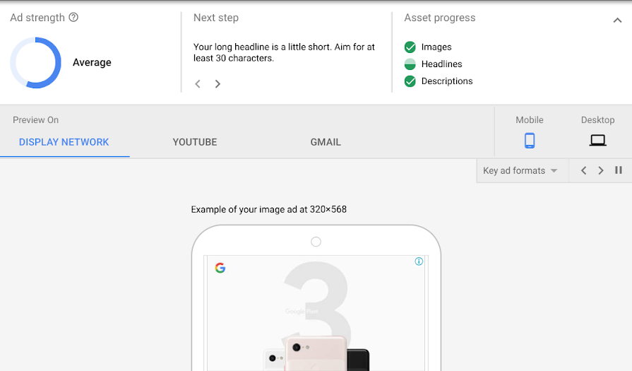 Google Ad Strength Scorecard