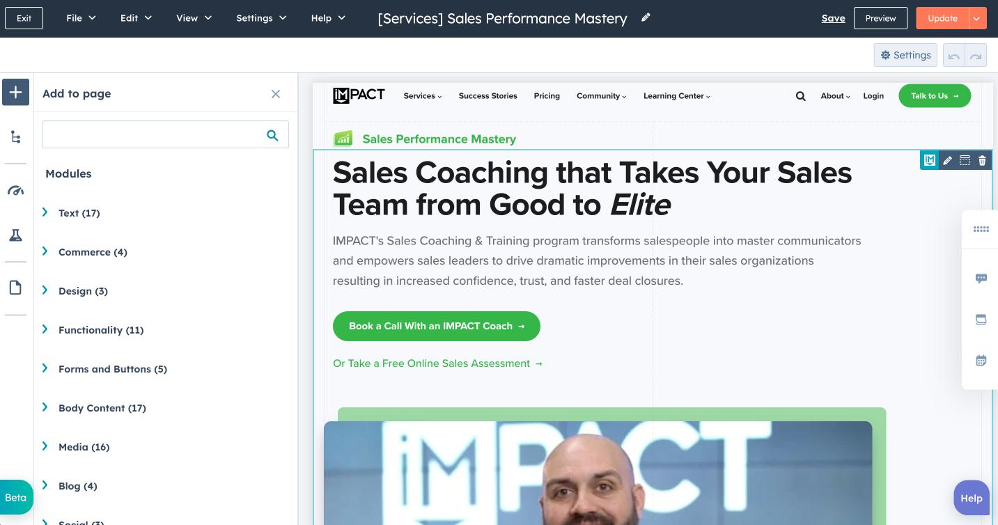 HubSpot-editor