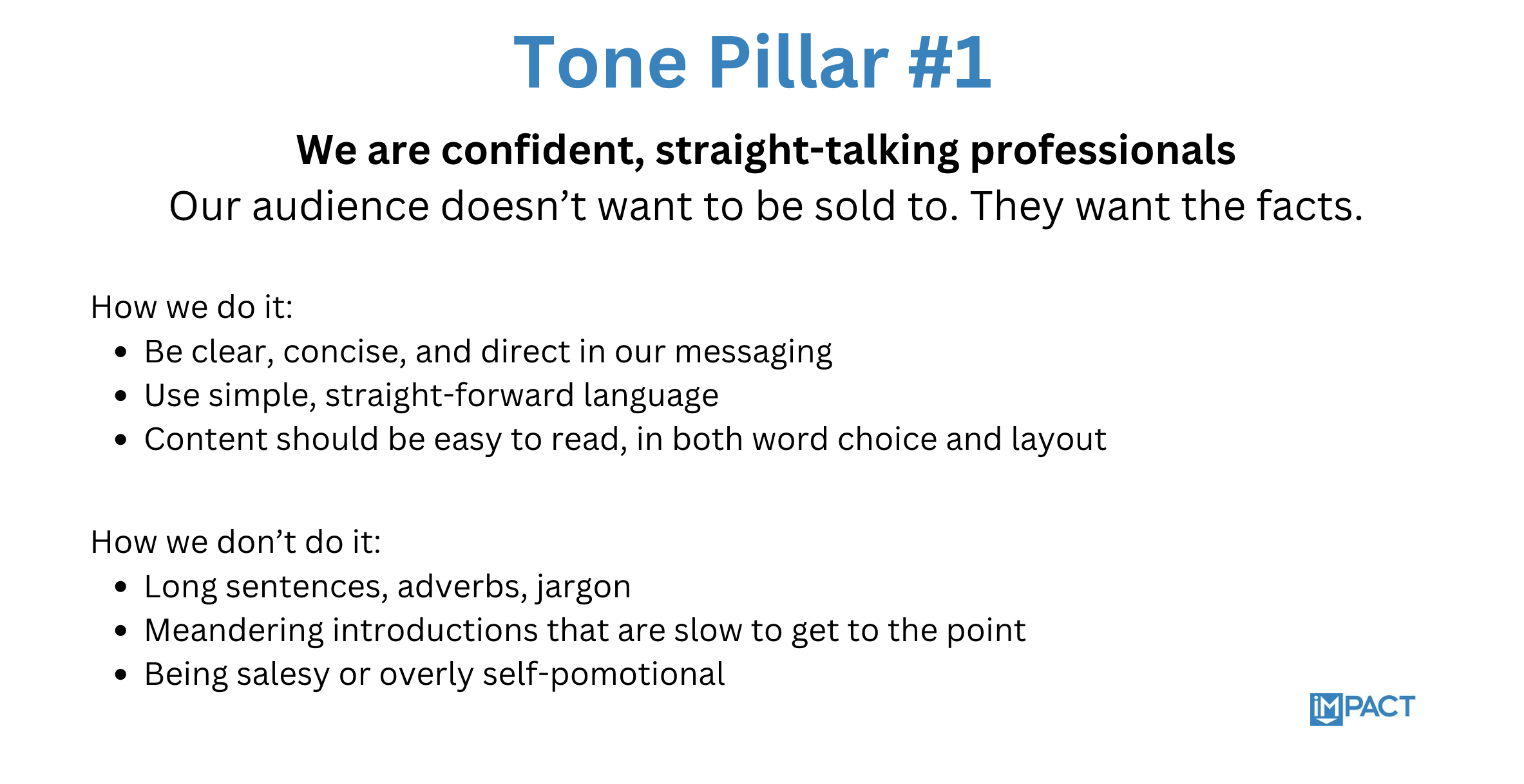 Tone pillar example