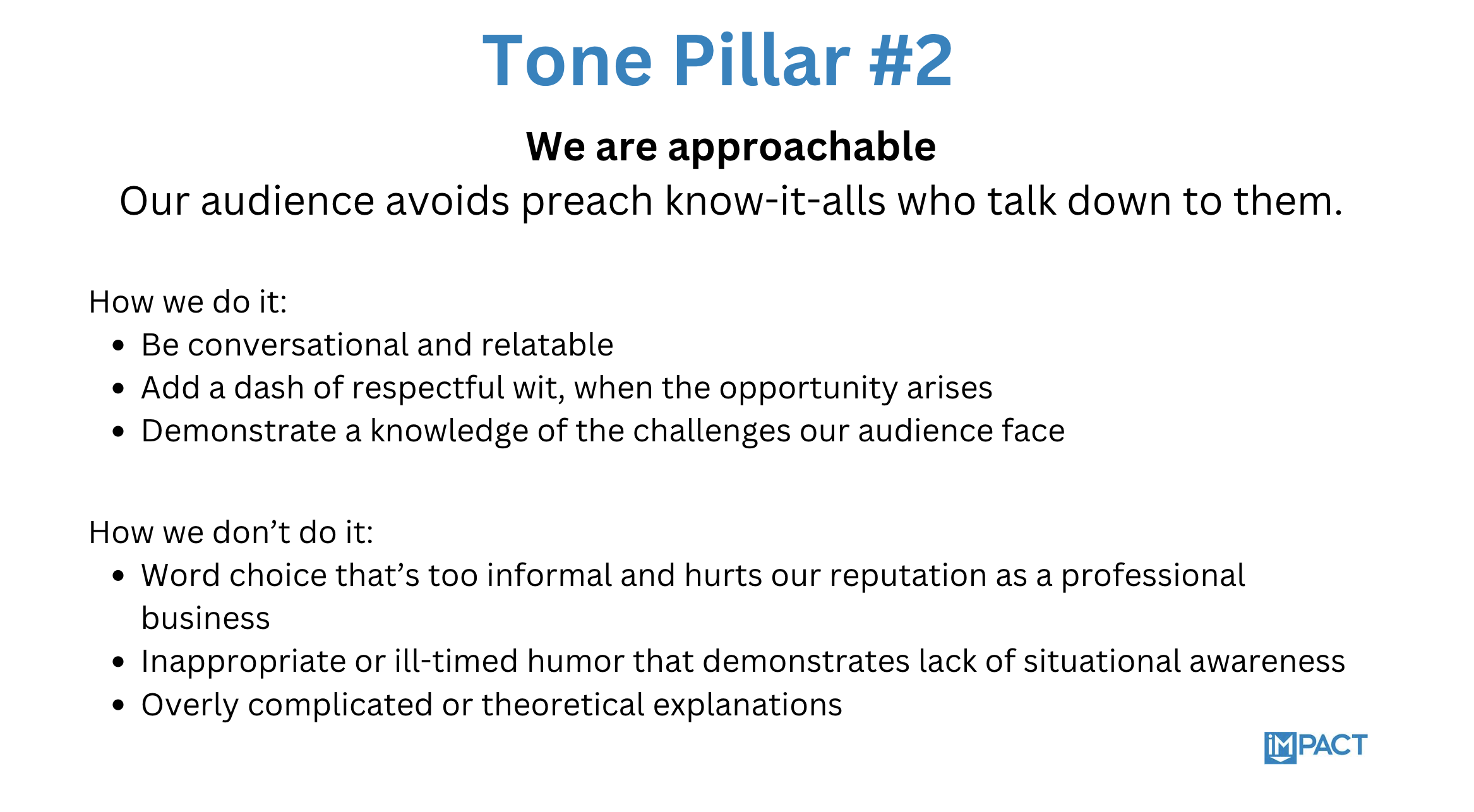 Tone pillar 2 example