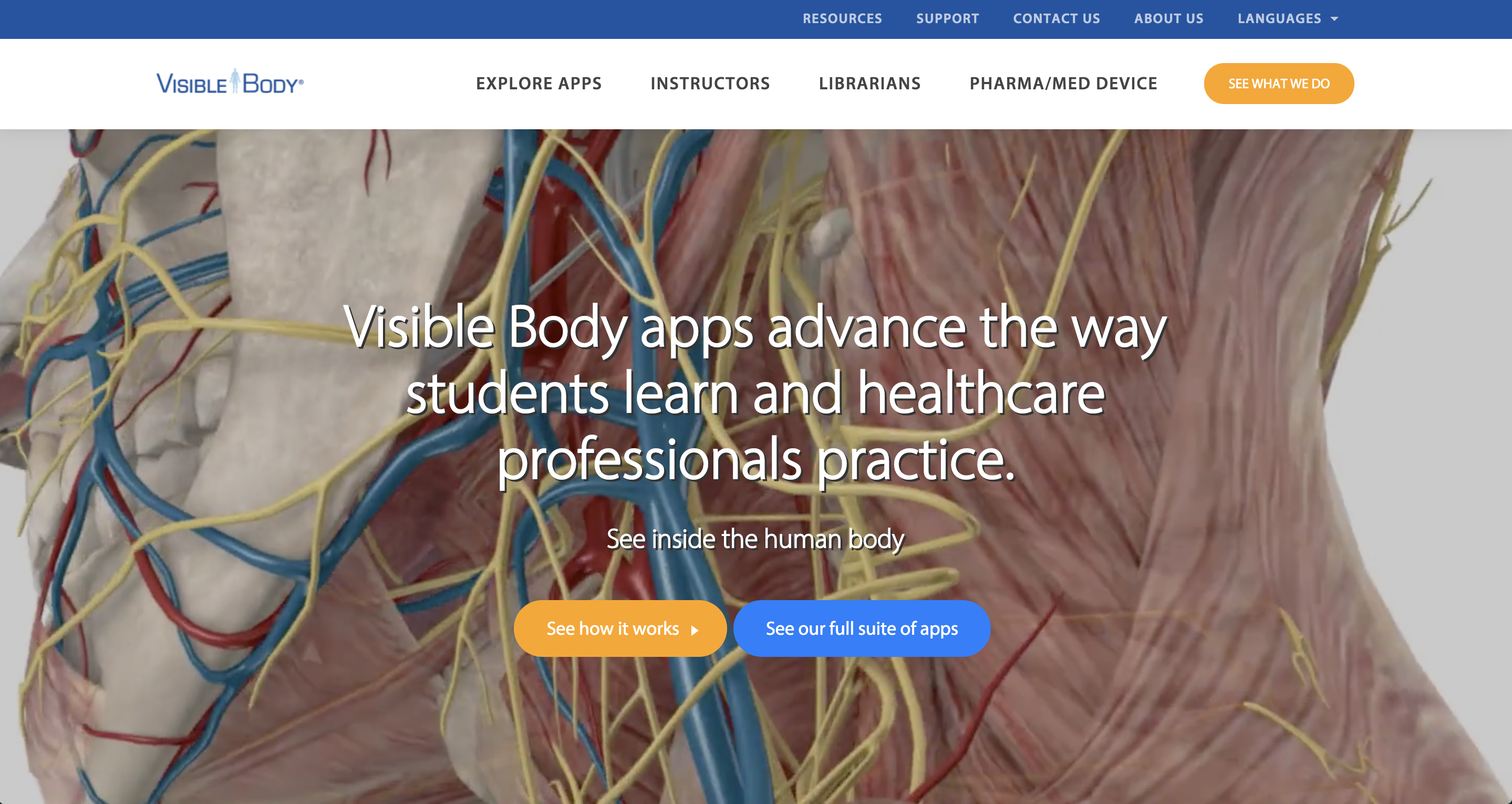 Visible Body Homepage