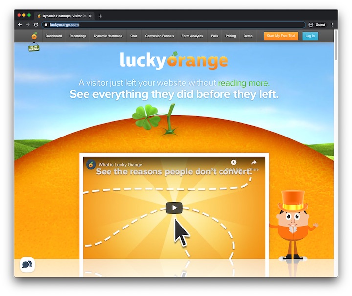 LuckyOrange - must-have SaaS marketing tool #7
