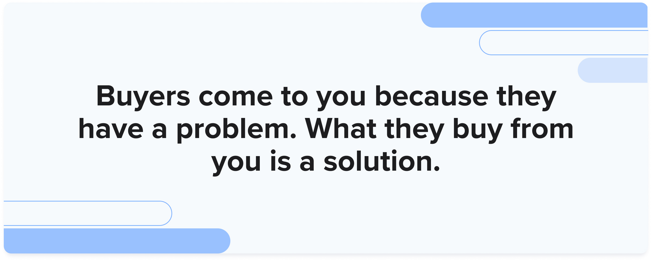 buyers-want-solution