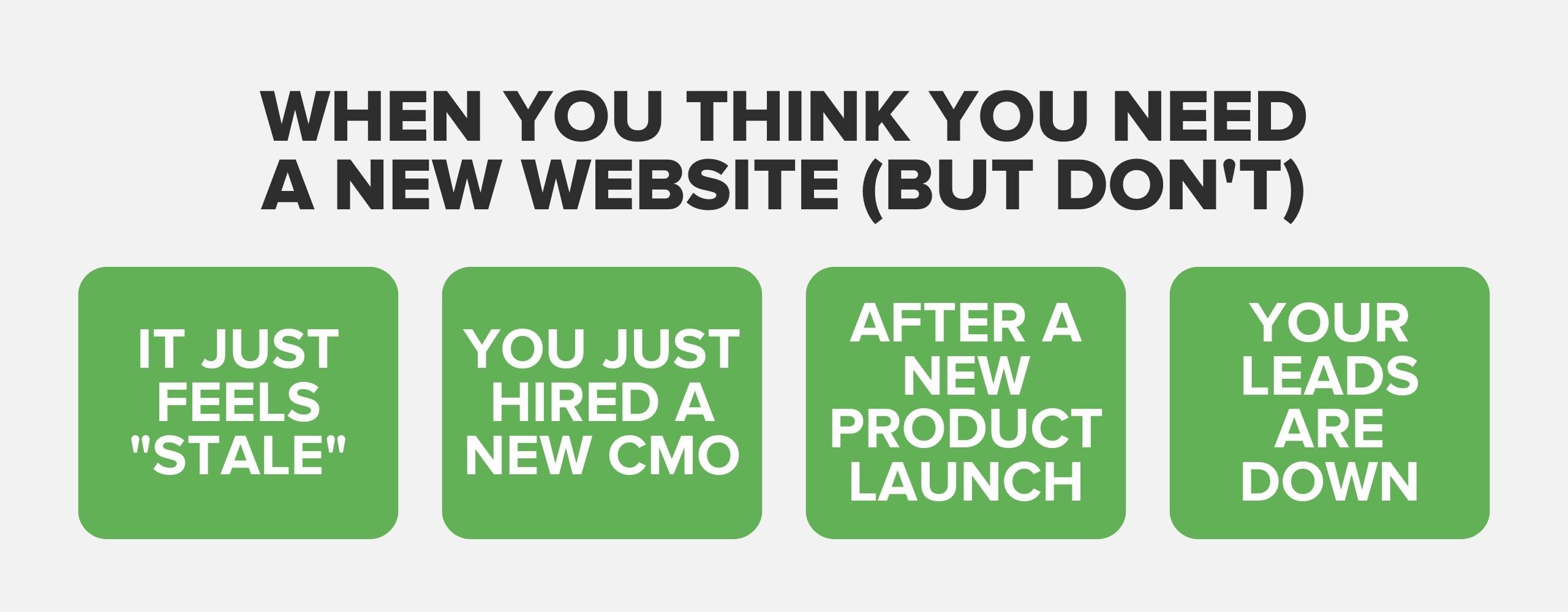 Business Tools - You Probably Don’t Need a New Website