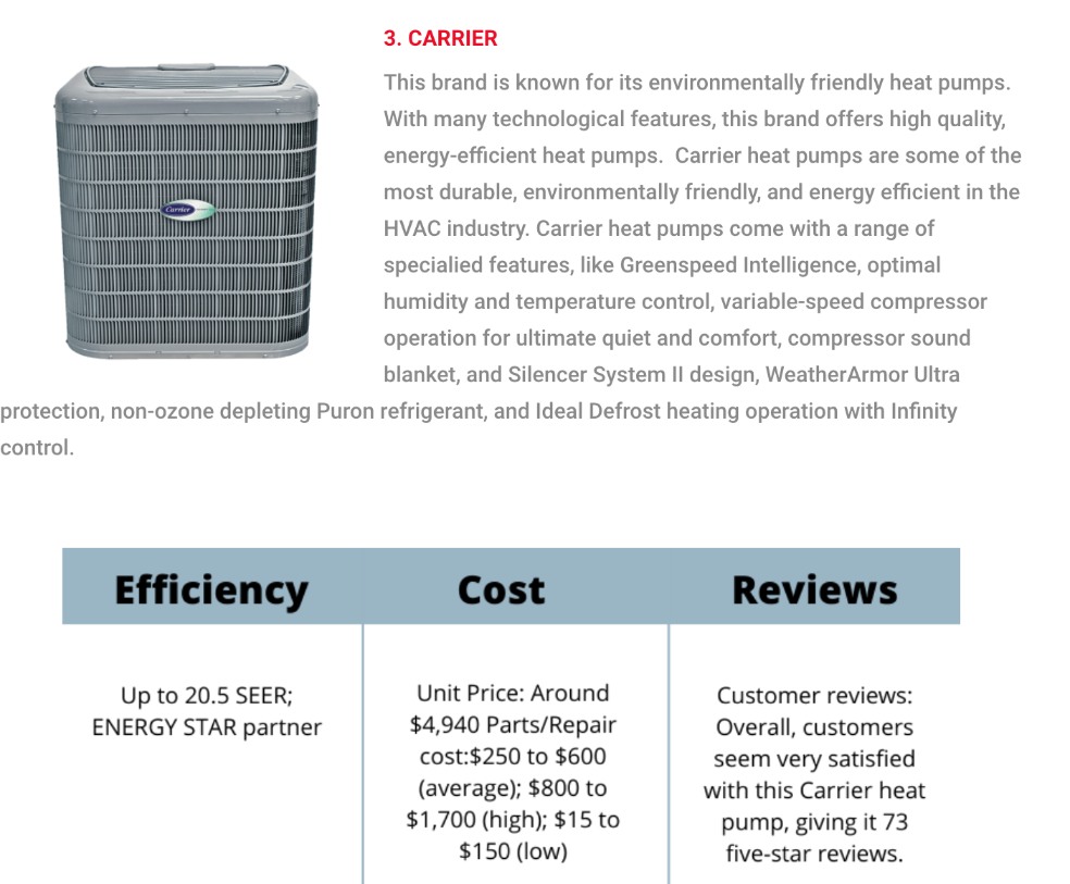 heat-pump-comparisons