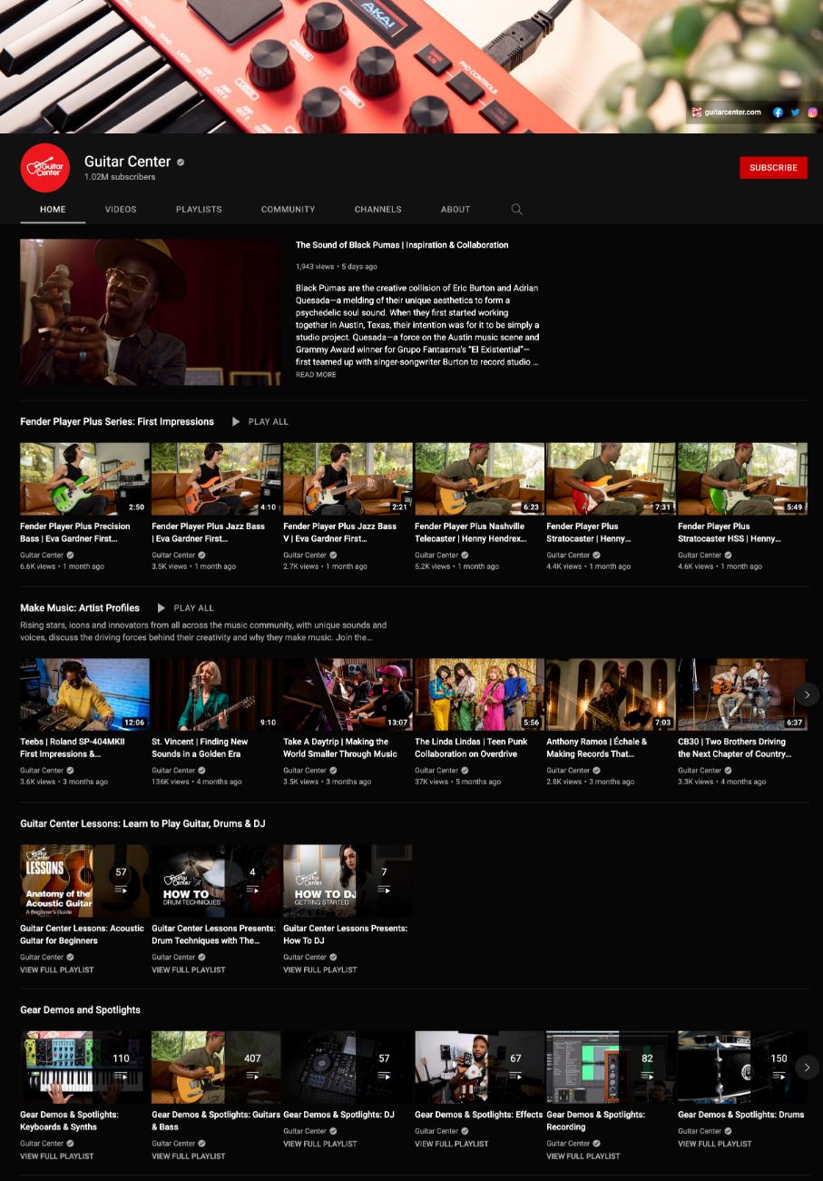 how-to-create-a-youtube-channel-for-your-business-guitarcenter