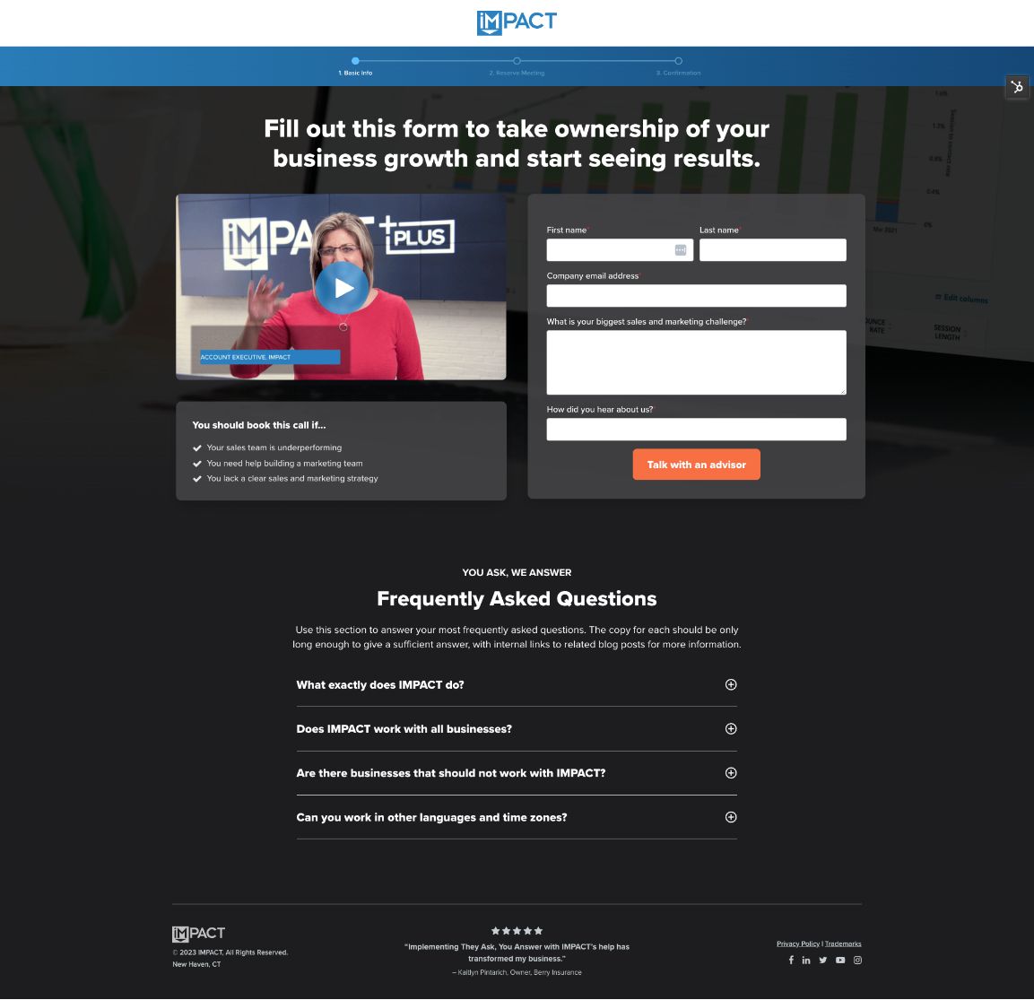 landing-page-example-IMPACT