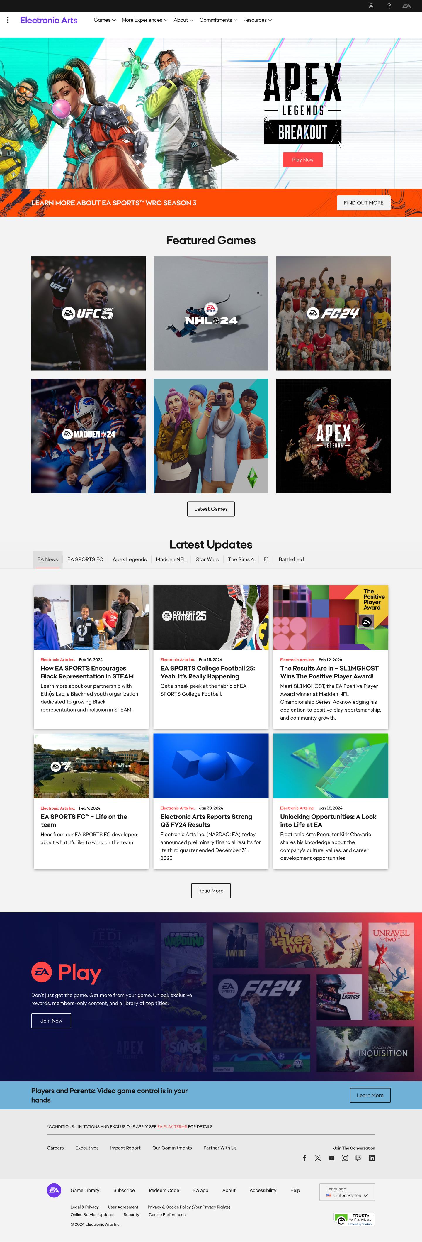 EA-website