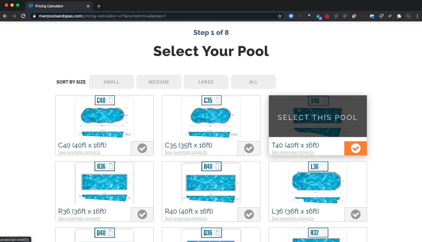 self-service pricing tool