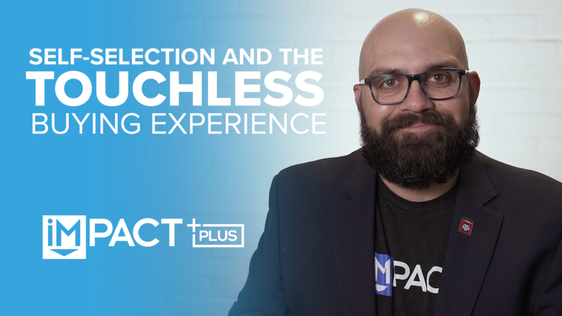 Self selection and the touchless buying experience
